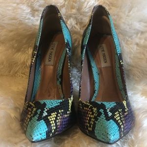 Steve Madden Proto Multi Snake Print Pumps